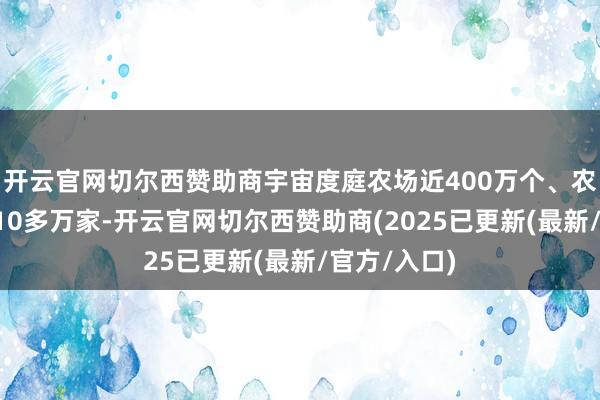 开云官网切尔西赞助商宇宙度庭农场近400万个、农民协作社210多万家-开云官网切尔西赞助商(2025已更新(最新/官方/入口)